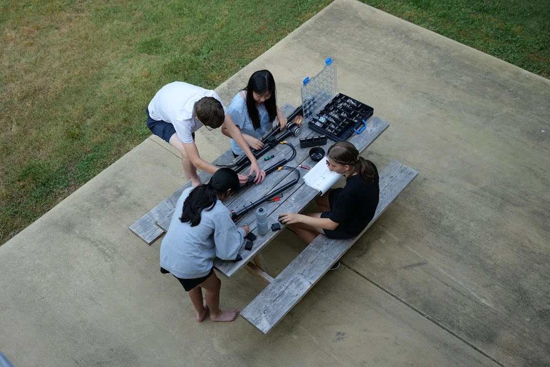 Our members working together at a table